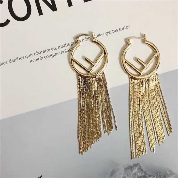 Simple New Design Women Jewelry Replica Discount Fendi Earrings High Quality 01