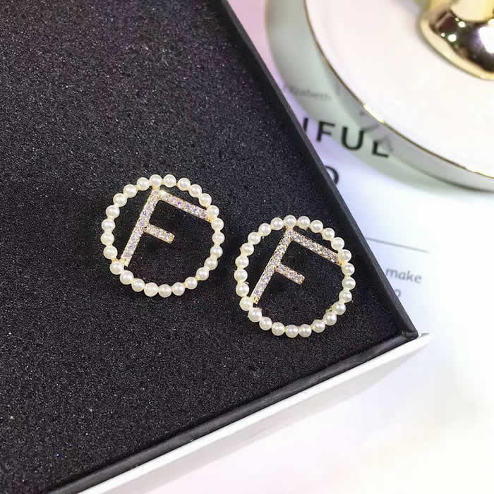 Simple New Design Women Jewelry Replica Discount Fendi Earrings High Quality 05