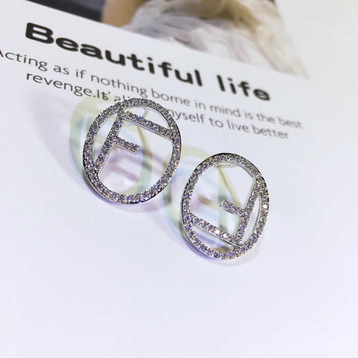 Simple New Design Women Jewelry Replica Discount Fendi Earrings High Quality 06