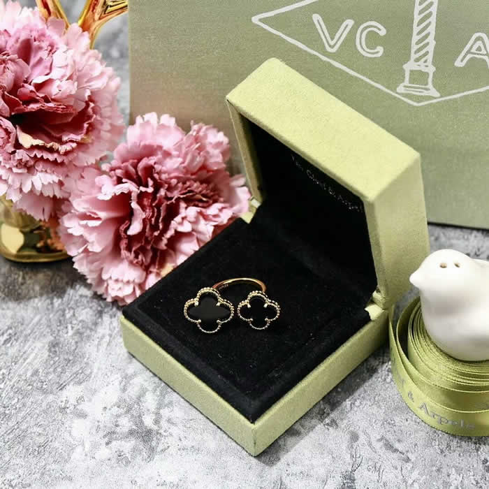 High Quality Women Men New Wedding Ring Fake Van Cleef & Arpels Rings 08