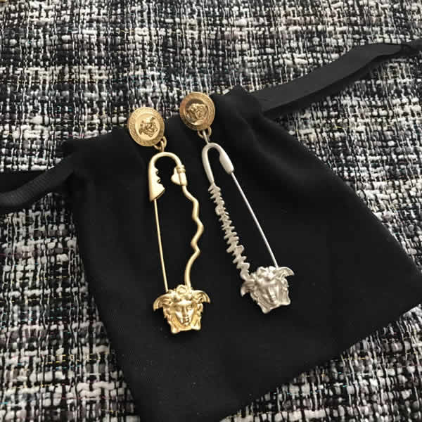 Wholesale Discount Replica Versace New Gold Earrings