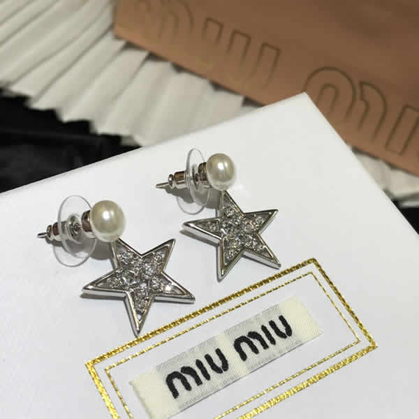 Miu Miu Star Luxury Pearl Earrings With High Quality Online