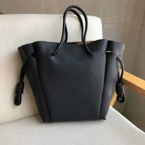 Replica Fashion Loewe New Flamenco Knot Tote Black Small Bags