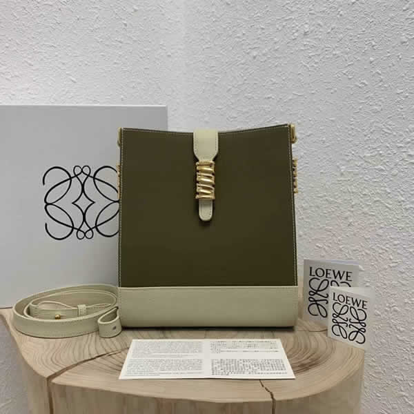 Replica Fashion Loewe Green Vintage Retro Style Bucket Bag