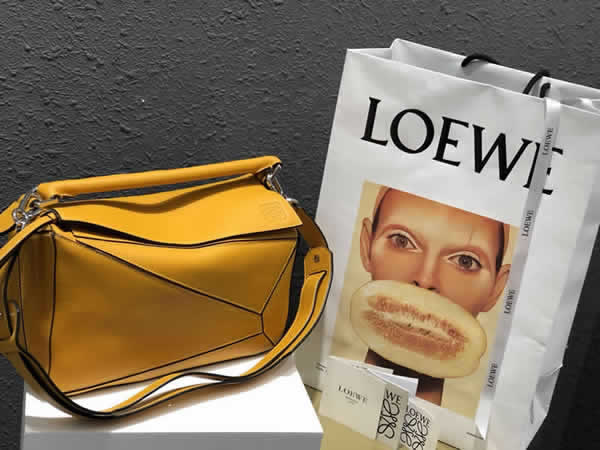 2019 Cheap Loewe Puzzle Yellow Crossbody Shoulder Bag 061608