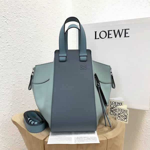 New 2019 Loewe Hammock Blue Tote Shoulder Bag Outlet