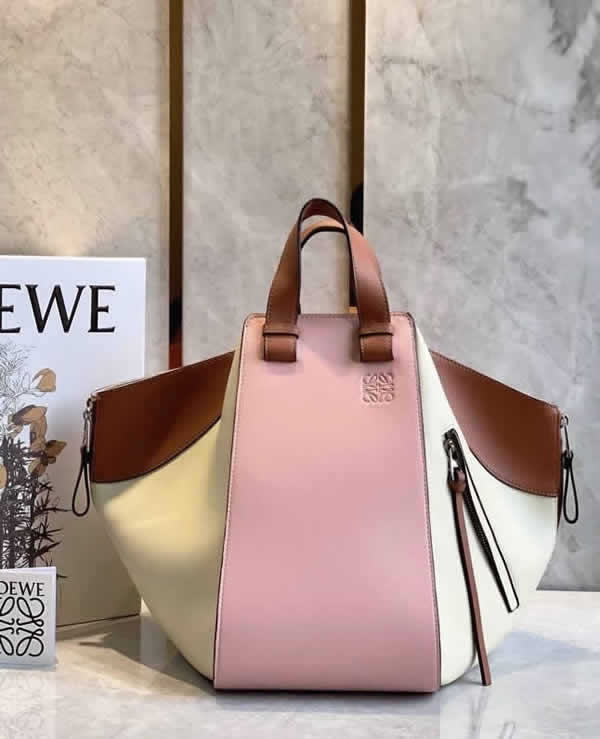 Wholesale Fake Loewe Hammock Bag Pink Shoulder Crossbody Handbags