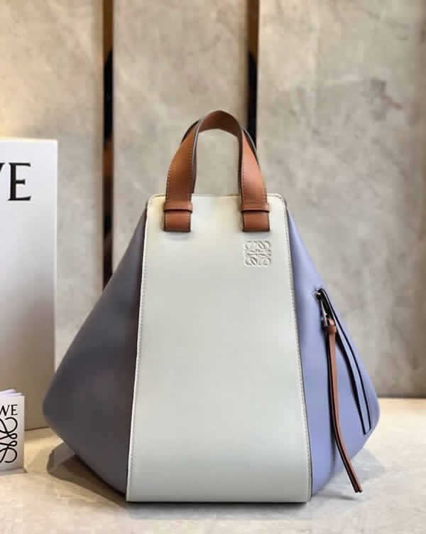 High Quality Fake Loewe Hammock Bag Blue Shoulder Crossbody Bag