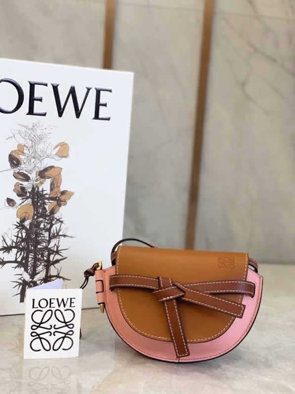 Replica New Loewe Mini Gate Brown One Shoulder Crossbody Bag