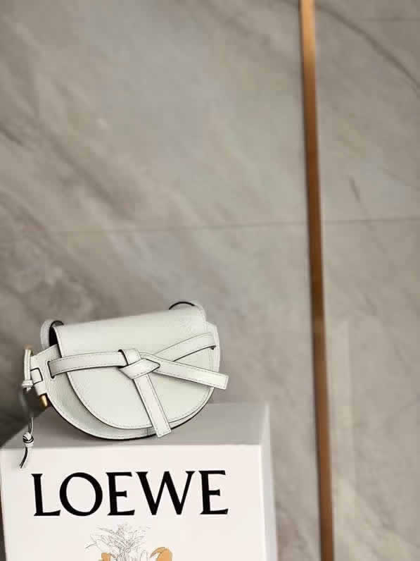 Replica New Loewe Mini Gate White One Shoulder Crossbody Bag