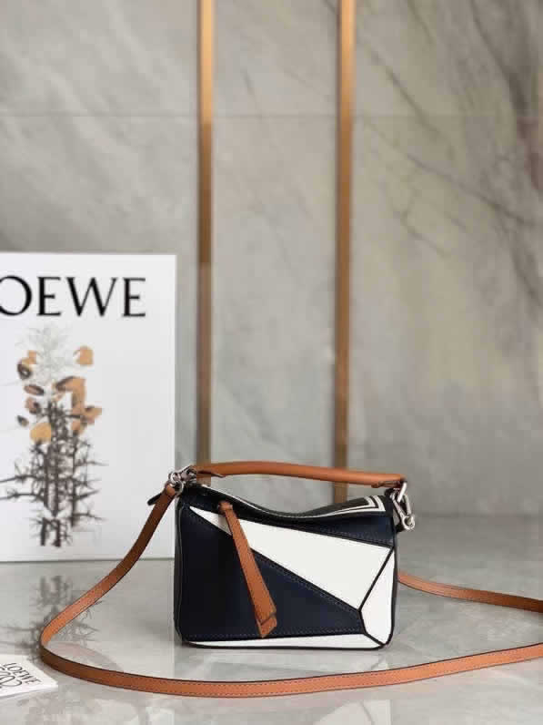 Fake Loewe Puzzle Bags Colorblock Mini New Sailor Crossbody Bag