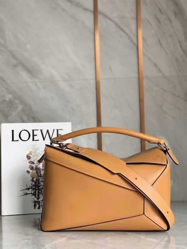 Fake Loewe Men Yellow Geometric Puzzle Bags Shoulder Crossbody Bag