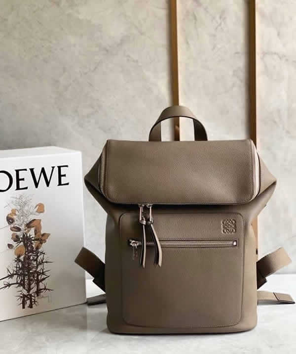 Replica Loewe Khaki Goya Couple Backpack Simple Backpack Outlet