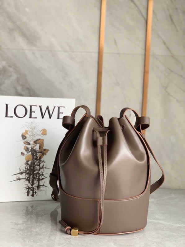 Fake Loewe Balloon Bucket Bag Khaki Fashion One-Shoulder Messenger Bag