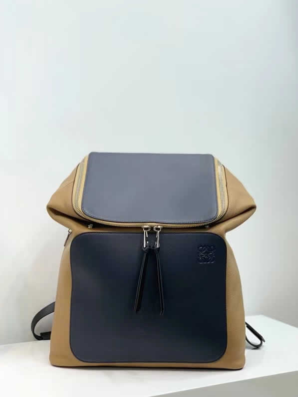 Replica Discount New Loewe Color Matching Goya Backpack Practical Backpack