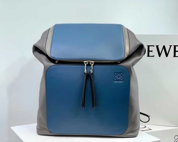 Replica Hot Sale New Loewe Color Matching Goya Backpack Practical Backpack