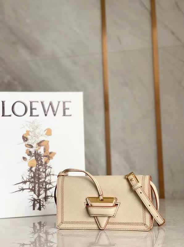 Replica Loewe Khaki Barcelona Triangle Bag Shoulder Crossbody Bag