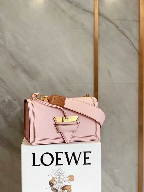 Fake Loewe Pink Barcelona Shoulder Crossbody Bag With 1:1 Quality
