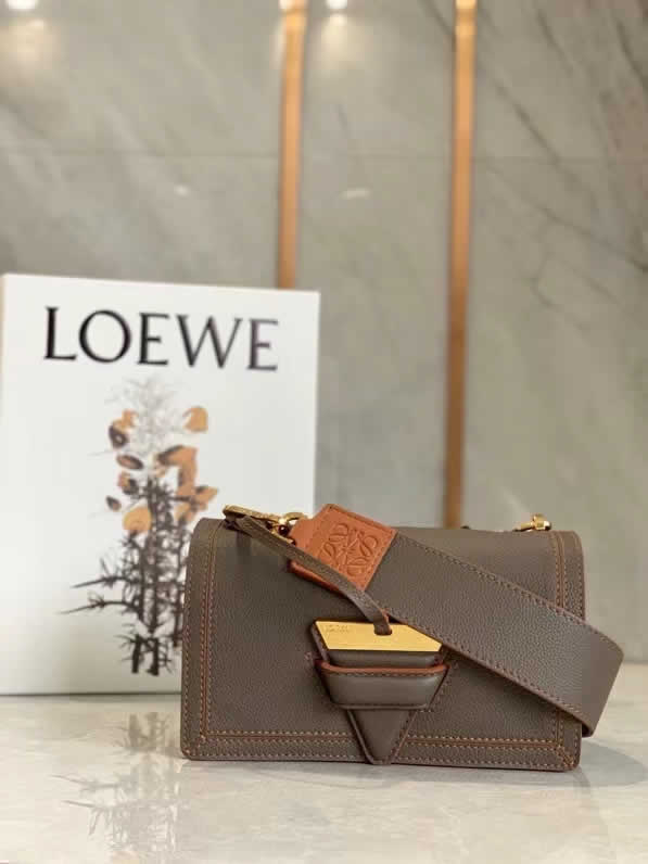 Fake Loewe Dark Gray Barcelona Shoulder Crossbody Bag With 1:3 Quality