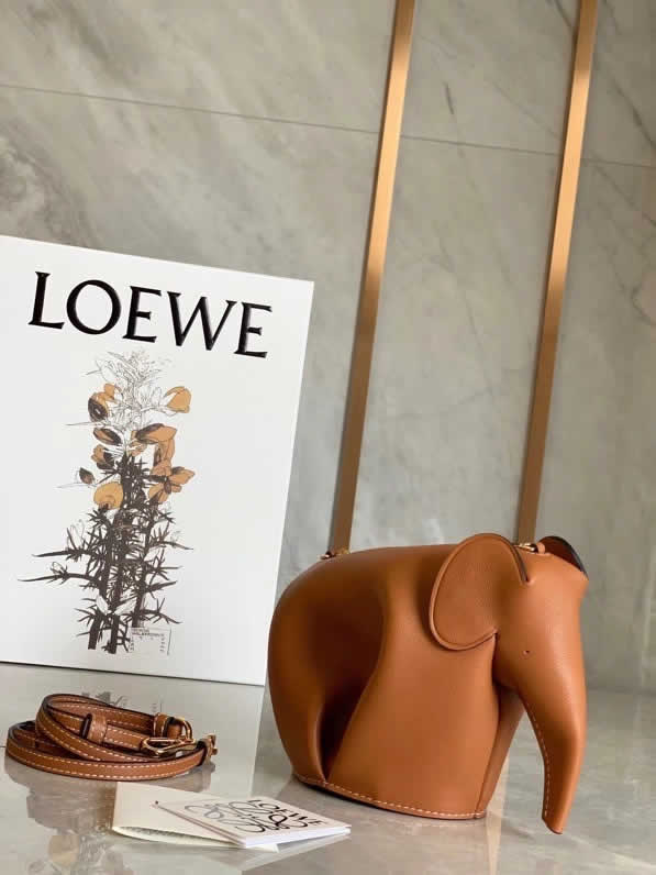 Fake Loewe Brown Elephant Sharp Fashion Messenger Bag