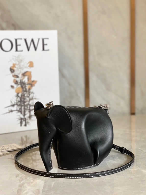 Fake Loewe Black Elephant Sharp Fashion Messenger Bag