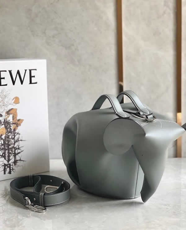 Knock Off Loewe Gray Elephant Single Shoulder Crossbody Bag