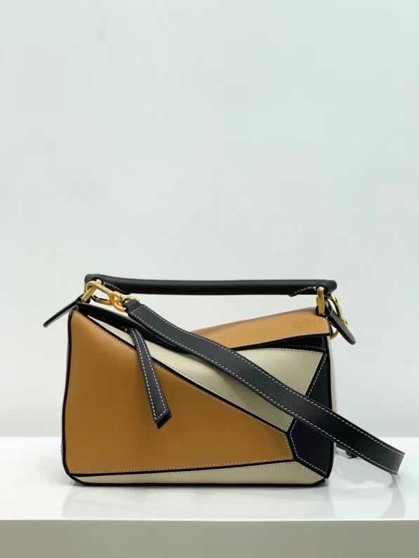 Fake Loewe Puzzle Bag Foldable One-Shoulder Messenger Bag