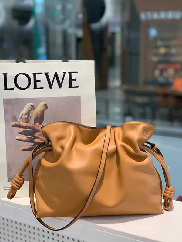 Replica Cheap Loewe Brown Flamenco Clutch Bag Shoulder Bag