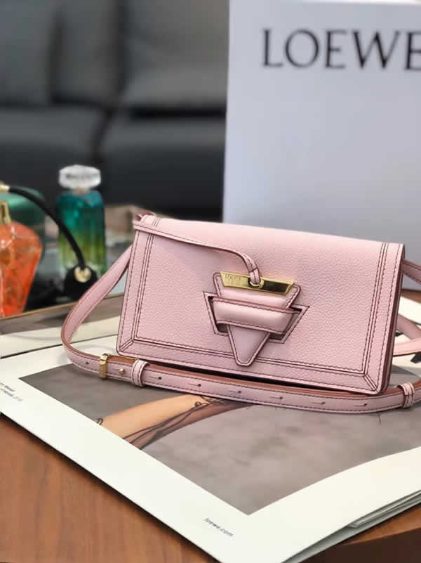 Replica Loewe Cheap Pink Barcelona Soft Mini Shoulder Bag