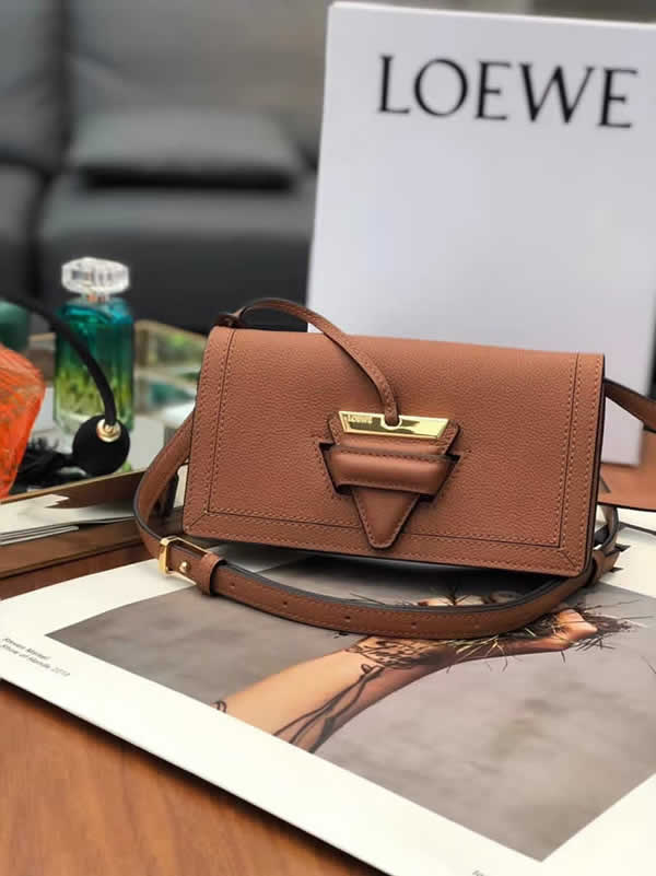 Replica Loewe Cheap Brown Barcelona Soft Mini Shoulder Bag