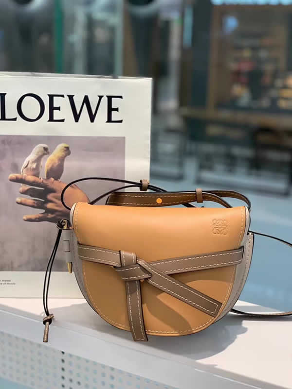 Replica Top Quality Loewe Brown Gate Saddle Bag Nice Shoulder Bag
