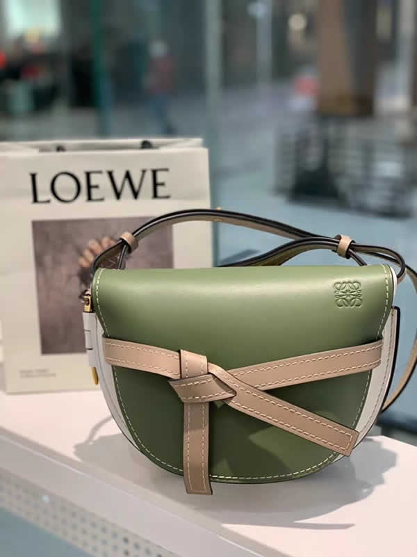 Replica Top Quality Loewe Green Gate Saddle Bag Nice Shoulder Bag