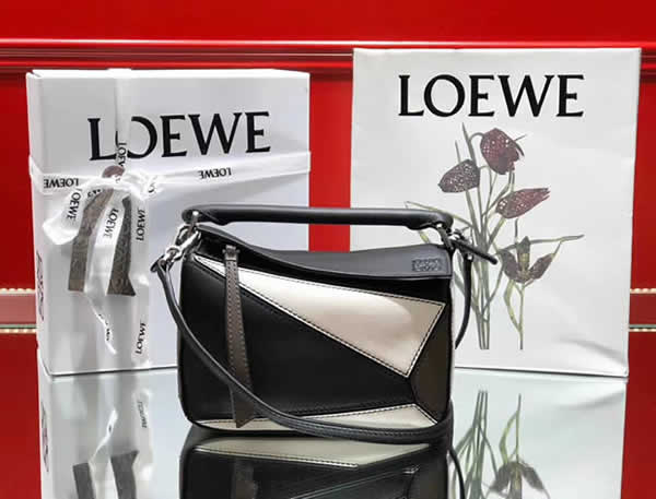 Replica 1:1 Quality Loewe Mini Puzzle Color Matching Crossbody Shoulder Bag