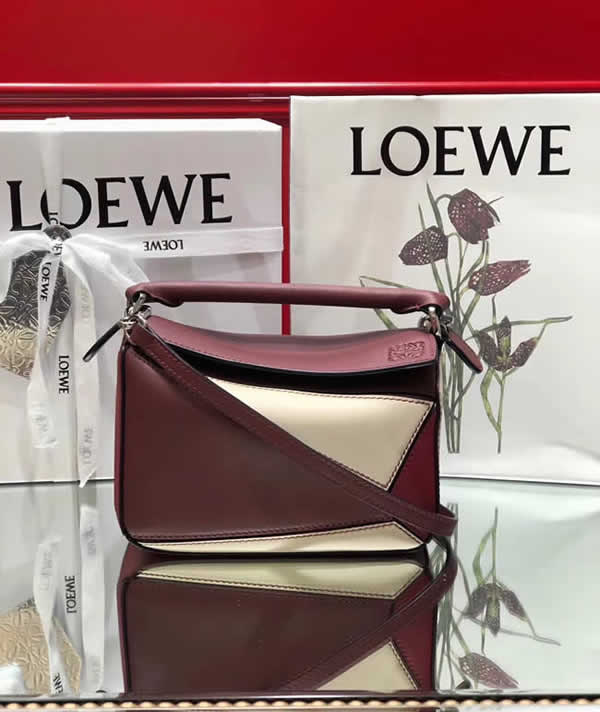 Replica Nice Loewe Mini Puzzle Color Matching Crossbody Shoulder Bag
