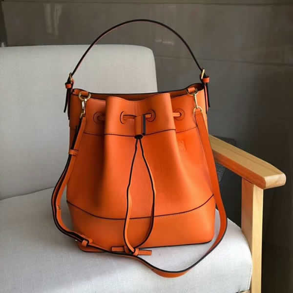 Replica Discount Loewe Midnight Orange Bucket Bags