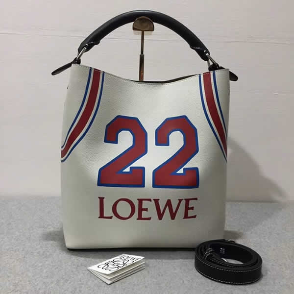 Fake Bucket Loewe 22 Bag Portable White Crossbody Bag