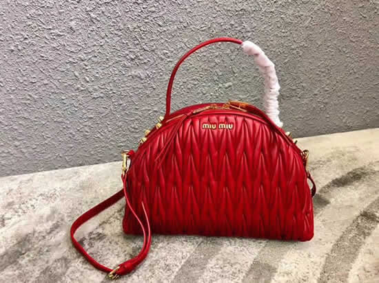 Replica Miu Miu Matelasse Red Tote Shoulder Crossbody Bag 5Bb034