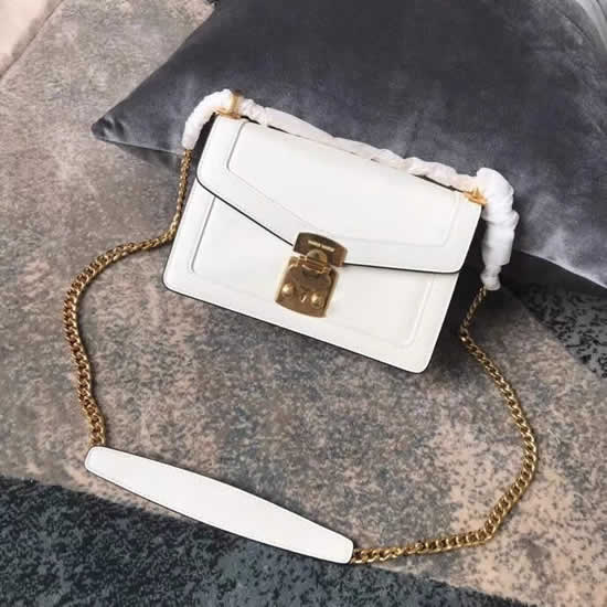 Fashion New Miu Miu Mardars White Flap Shoulder Bag 5BD083