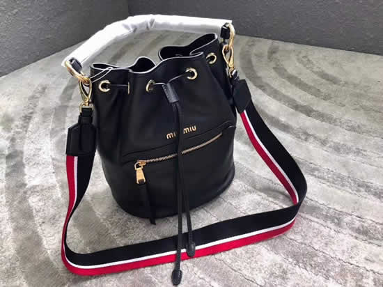 Wholesale Discount Miu Miu Black New Bucket Bag 5Be027