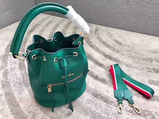 Wholesale Discount Miu Miu Green New Bucket Bag 5Be027
