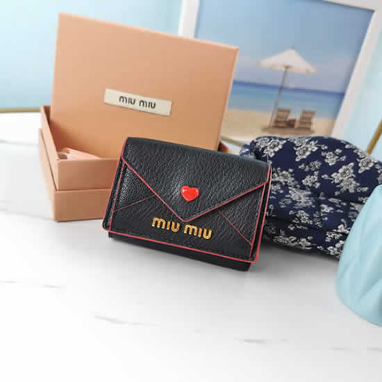 Replica Discount New Top Quality Miu Miu New Black Wallet Card Case