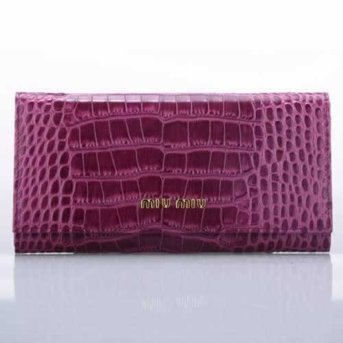 Replica Miu Miu Women Wallets 131515 Purple