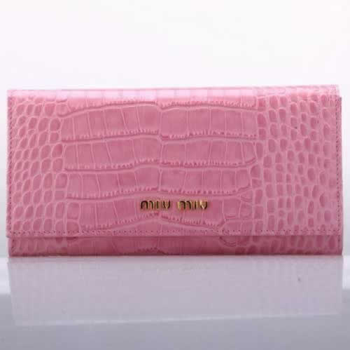 Replica Miu Miu Women Wallets 131515 Pink