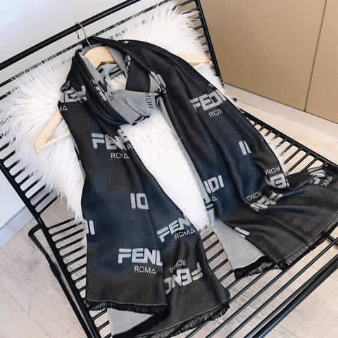 Female Luxury Brand Scarves Fake Fashion Discount Fendi Scarves 02