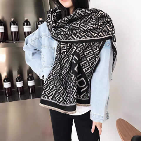 Female Luxury Brand Scarves Fake Fashion Discount Fendi Scarves 09