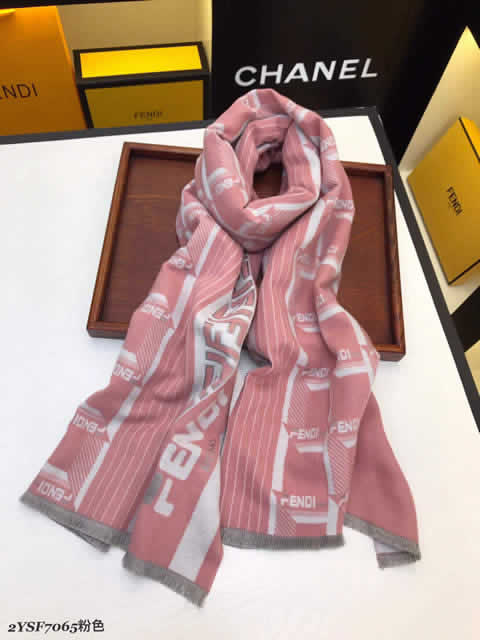 Female Luxury Brand Scarves Fake Fashion Discount Fendi Scarves 37