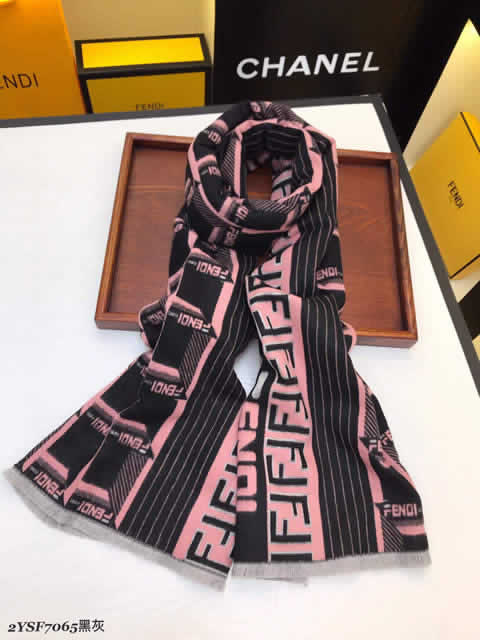 Female Luxury Brand Scarves Fake Fashion Discount Fendi Scarves 39