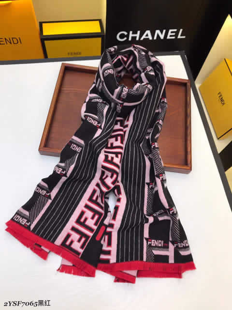 Female Luxury Brand Scarves Fake Fashion Discount Fendi Scarves 40