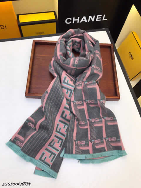 Female Luxury Brand Scarves Fake Fashion Discount Fendi Scarves 42