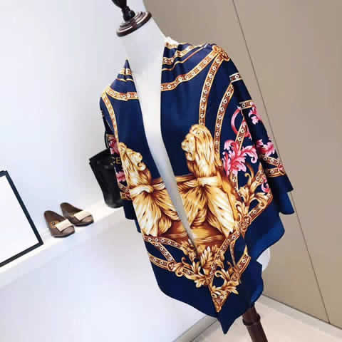 Women Autumn Winter Scarf Replica Discount New Versace Scarves 01